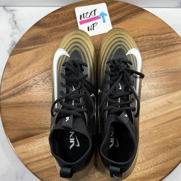 Mens 9.5-Nike Air Zoom Vapor Pro 1 Black Gold FB3298-003 nby Football Cleats main image 8